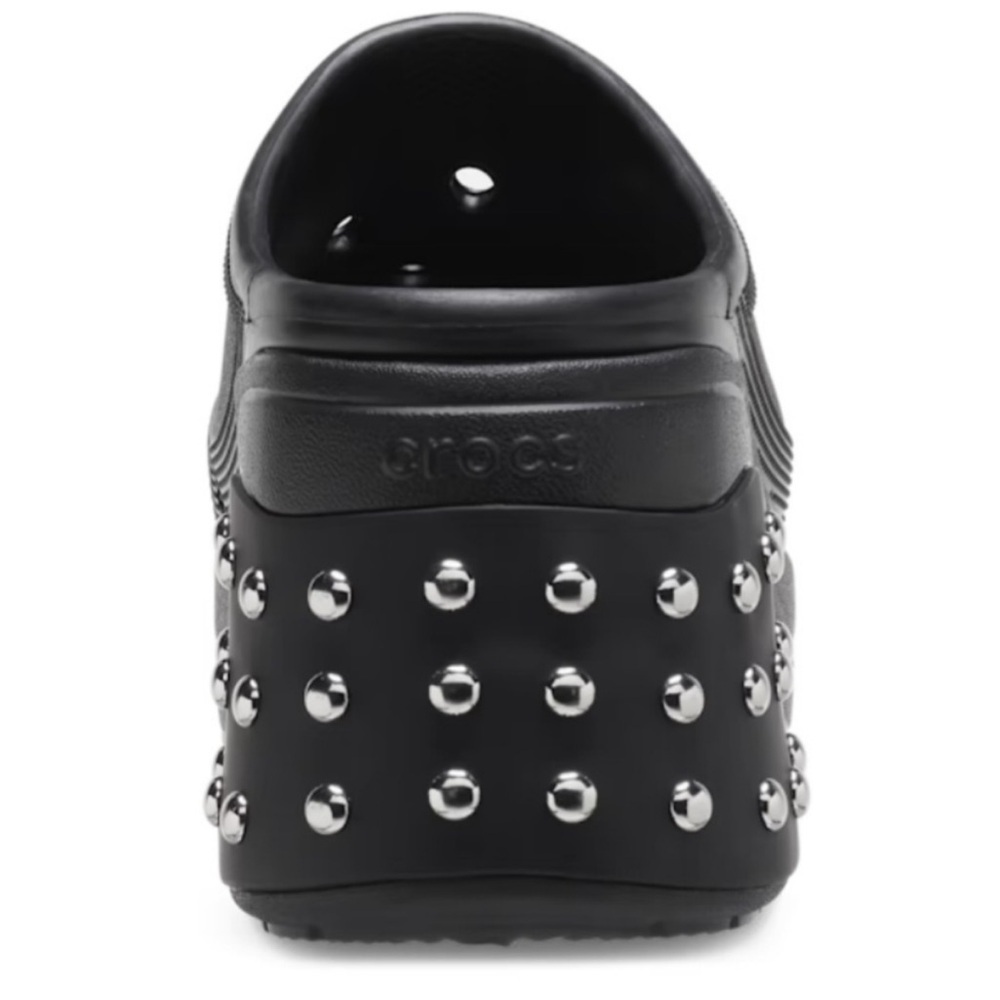 NWT Crocs Siren Studded Clog Heel Black Women's Size 13 Men’s Sz 11 - Picture 3 of 15